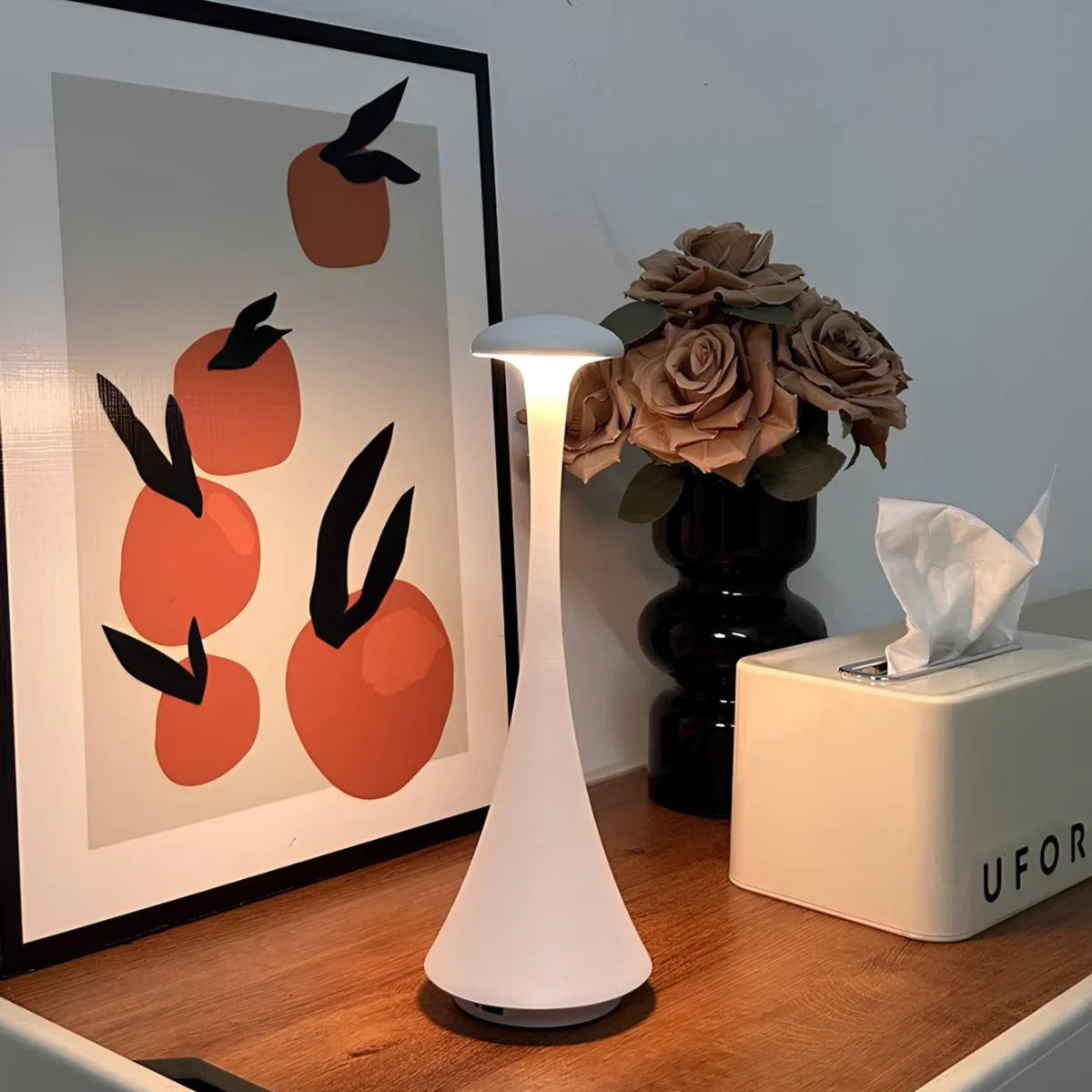 Lumea | Draadloze Tafellamp – Oplaadbaar met Touchbediening & Dimbaar Licht