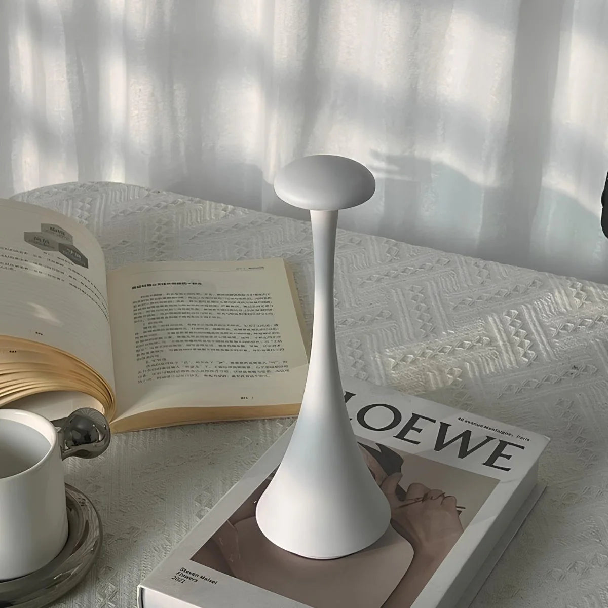 Lumea | Draadloze Tafellamp – Oplaadbaar met Touchbediening & Dimbaar Licht