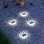 PawGlow | Solar Tuinverlichting – Pootafdruk Design – Warmwit LED – Set voor Hondenliefhebbers