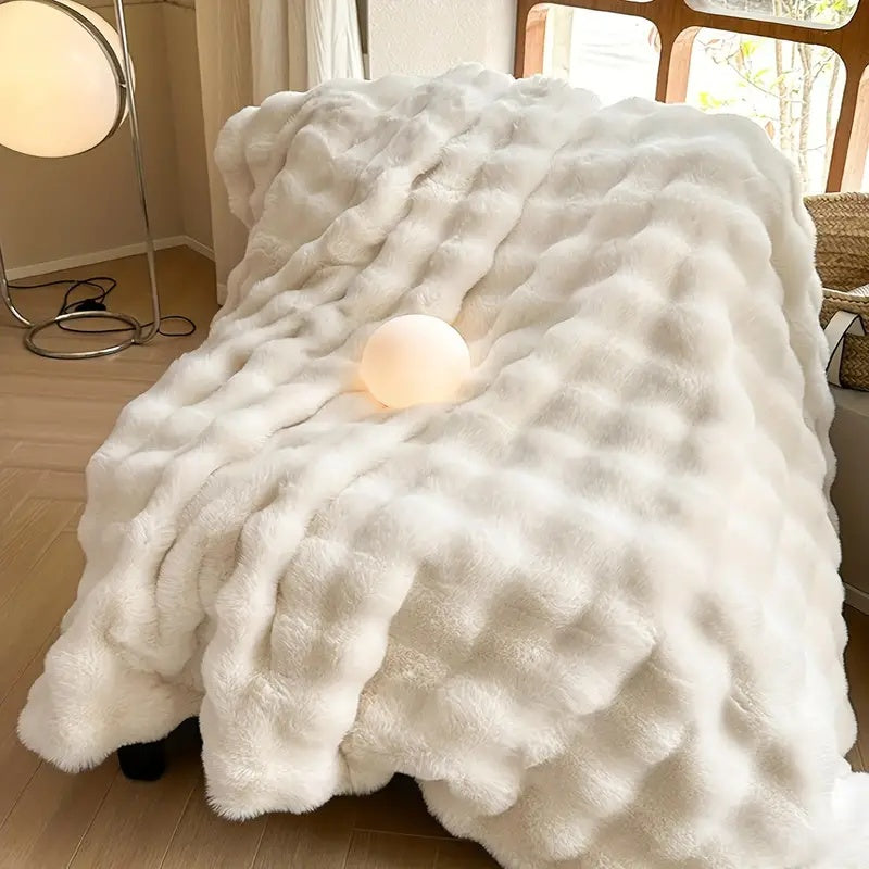 CloudHug | Ultra-Zachte Faux-Fur Plaid voor Luxe Comfort