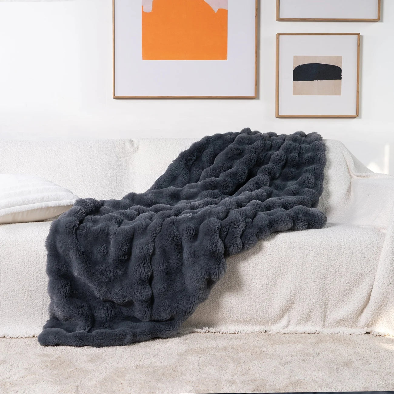 CloudHug | Ultra-Zachte Faux-Fur Plaid voor Luxe Comfort