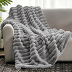 RibbonPlush | Ultra-Zachte Ribbelplaid voor Warmte en Luxe