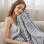 RibbonPlush | Ultra-Zachte Ribbelplaid voor Warmte en Luxe