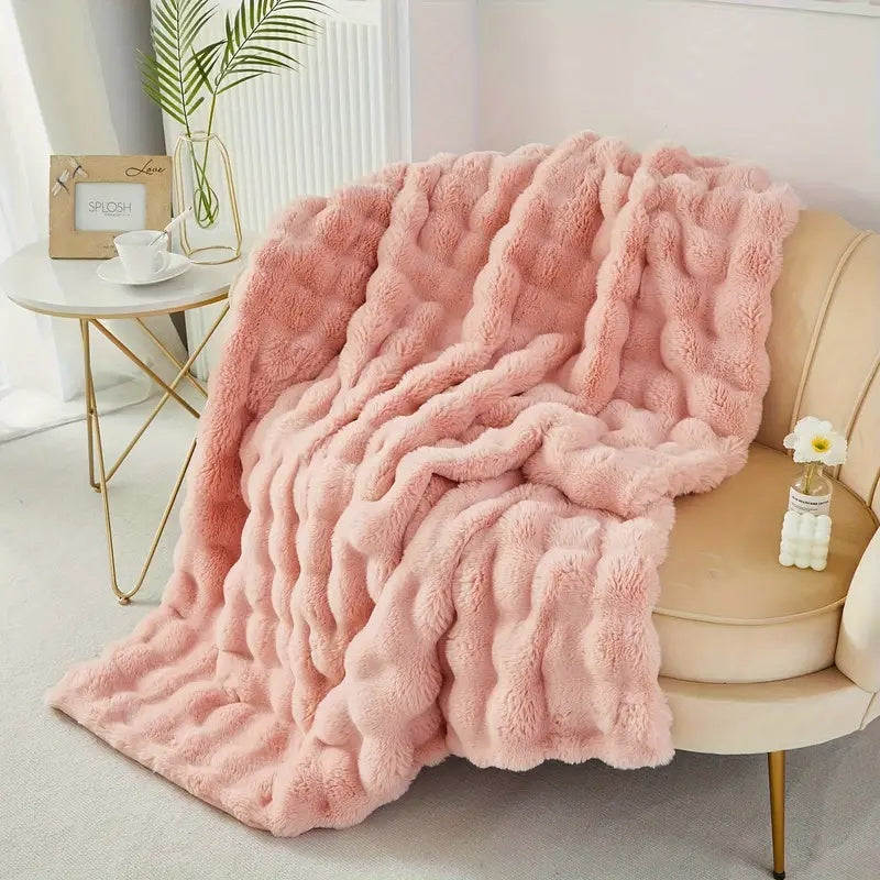 CloudHug | Ultra-Zachte Faux-Fur Plaid voor Luxe Comfort