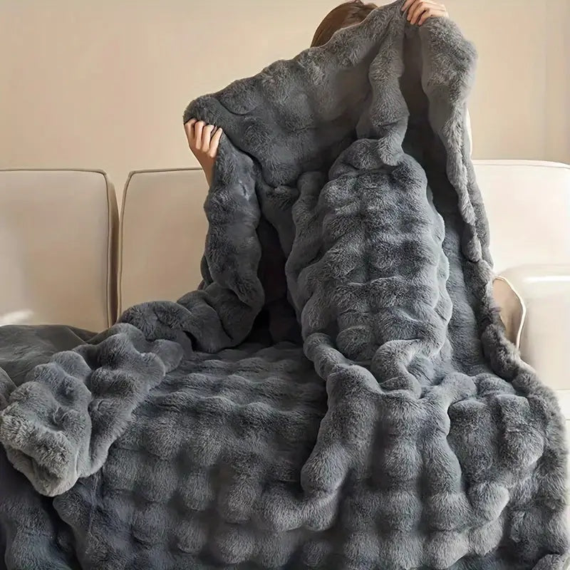 CloudHug | Ultra-Zachte Faux-Fur Plaid voor Luxe Comfort