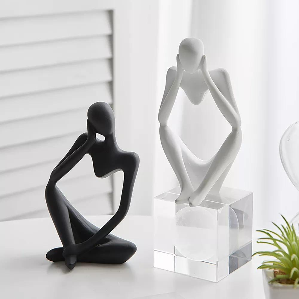 Mente | Abstracte Denker Sculptuur met Moderne Elegantie