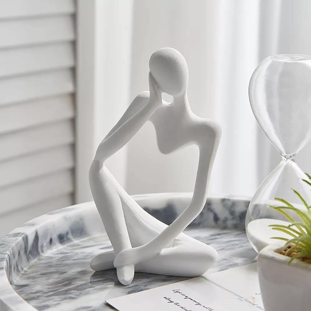 Mente | Abstracte Denker Sculptuur met Moderne Elegantie