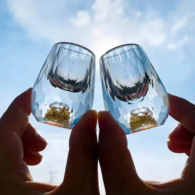 Japans Sakeglas met Bladgoud | Kogane