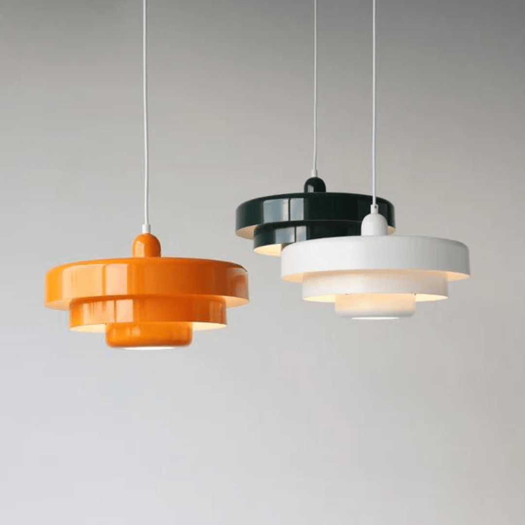 Levela | Retro-Modern Gelaagde LED Hanglamp (Bauhaus Design)