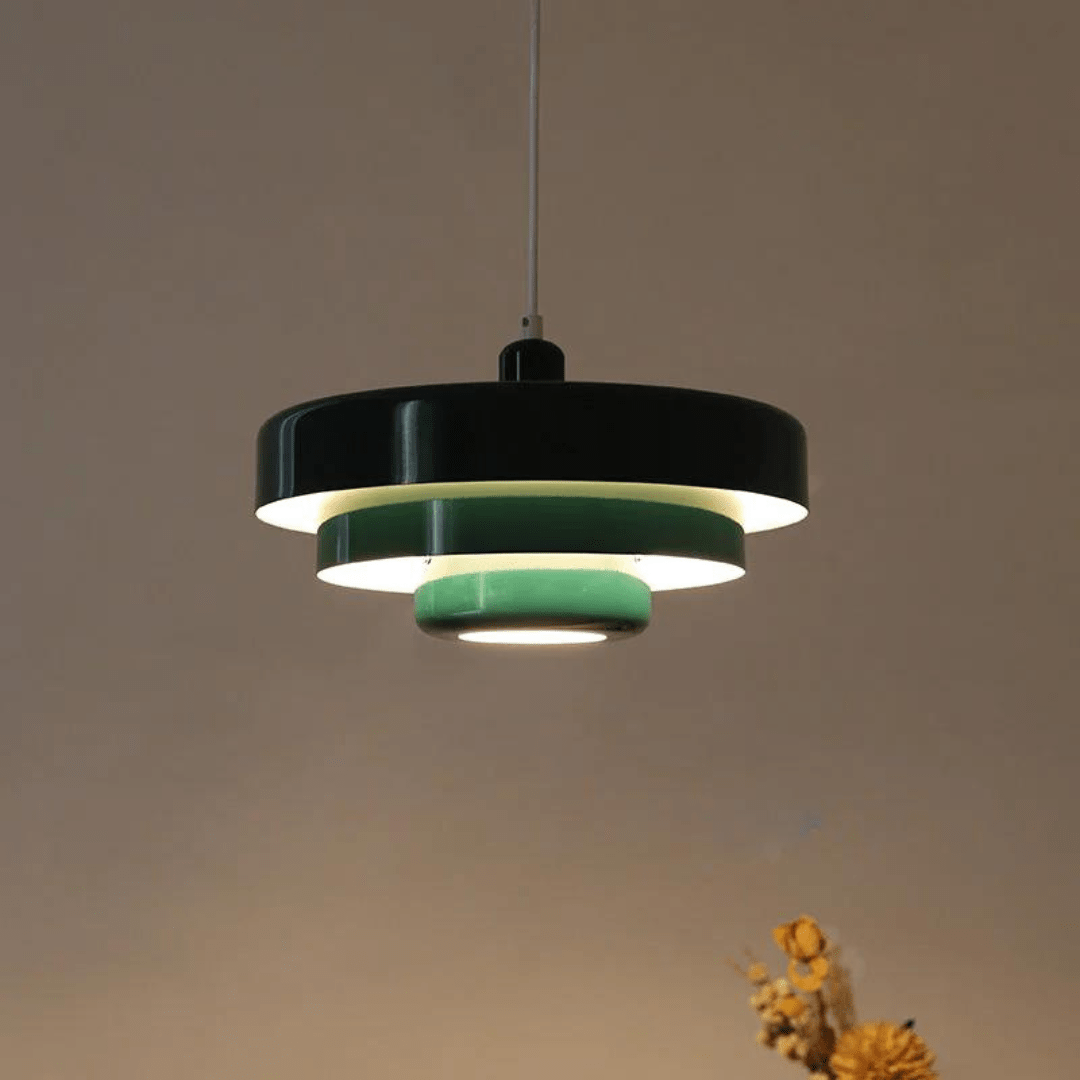 Levela | Retro-Modern Gelaagde LED Hanglamp (Bauhaus Design)