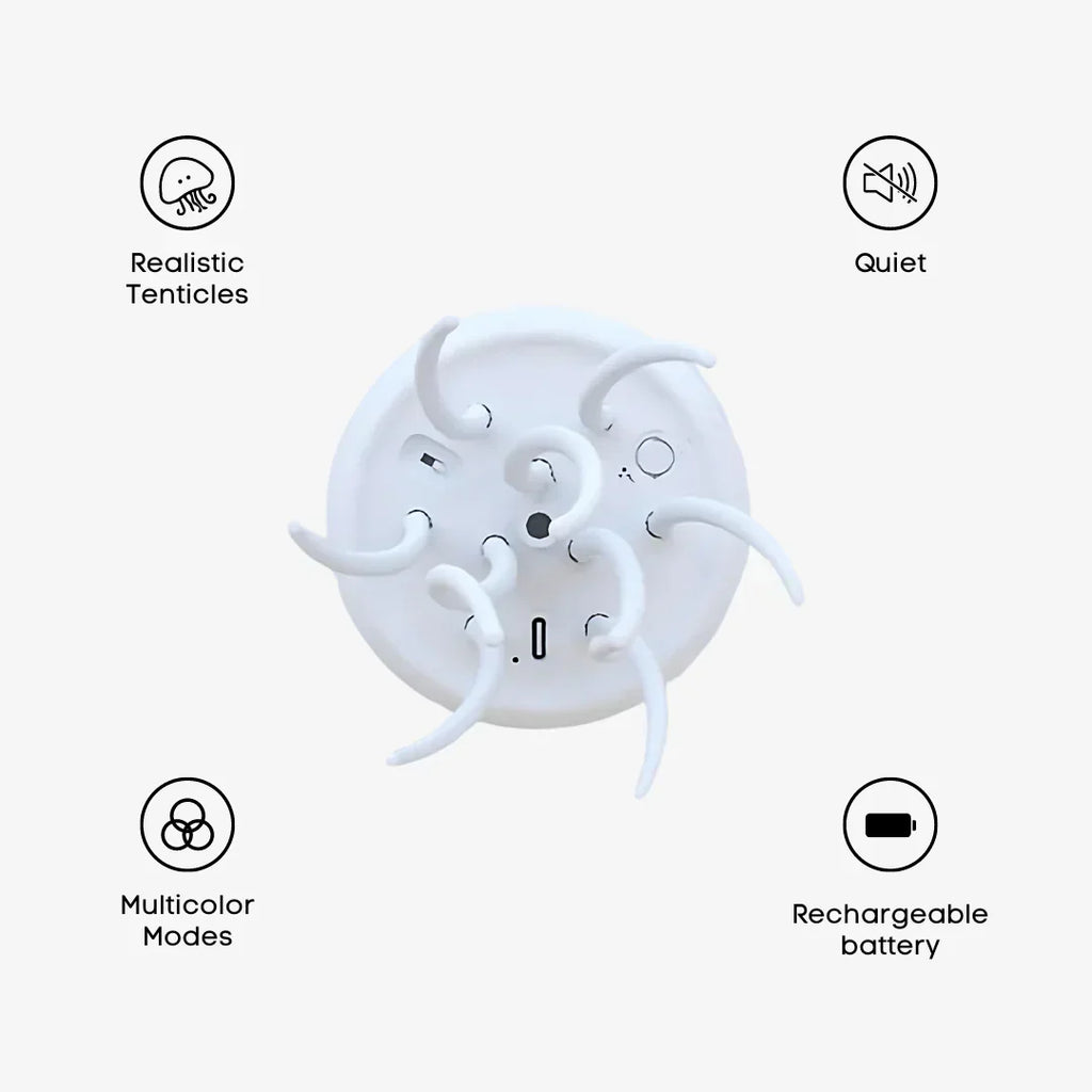 AquaZen | LED Kwallenlamp – Kleurwisselend – Bewegingseffect – Oplaadbaar & USB-C