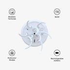 AquaZen | LED Kwallenlamp – Kleurwisselend – Bewegingseffect – Oplaadbaar & USB-C