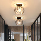 LuceDorata | Plafondlamp met Glas & Metaal – Zwart of Goud – Modern Design