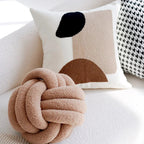 Mika | Vintage Patchwork Kussenhoezen – Zachte Decoratieve Kussens in Bruin & Crème