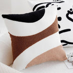 Mika | Vintage Patchwork Kussenhoezen – Zachte Decoratieve Kussens in Bruin & Crème
