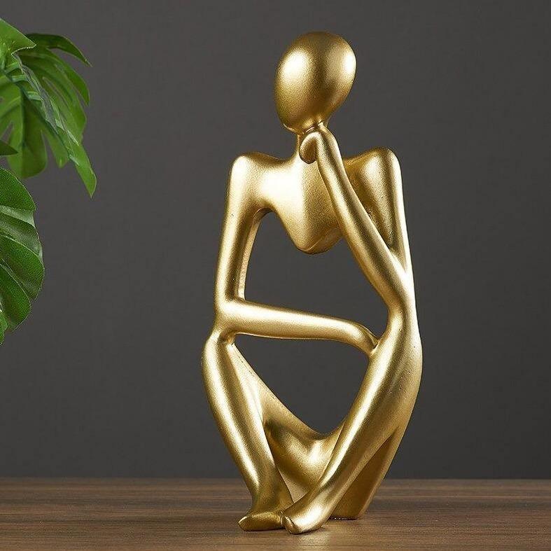 Mente | Abstracte Denker Sculptuur met Moderne Elegantie