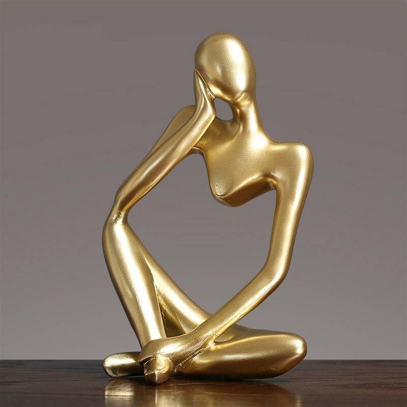 Mente | Abstracte Denker Sculptuur met Moderne Elegantie