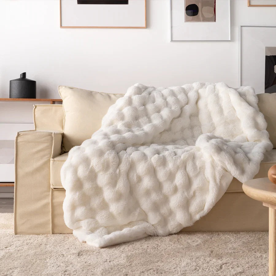 CloudHug | Ultra-Zachte Faux-Fur Plaid voor Luxe Comfort