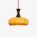 Zeylo | Retro Glas & Hout Hanglamp