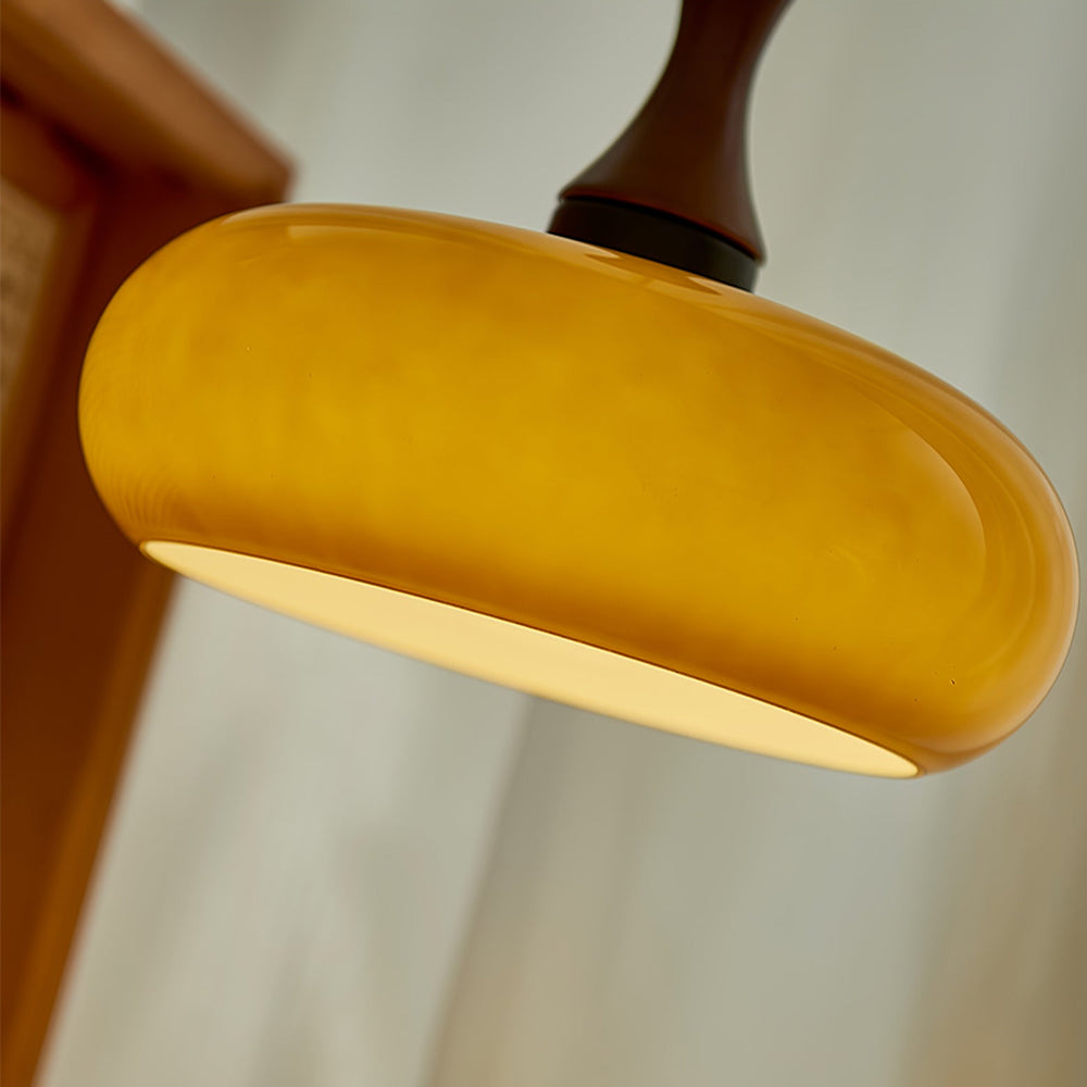 Zeylo | Retro Glas & Hout Hanglamp