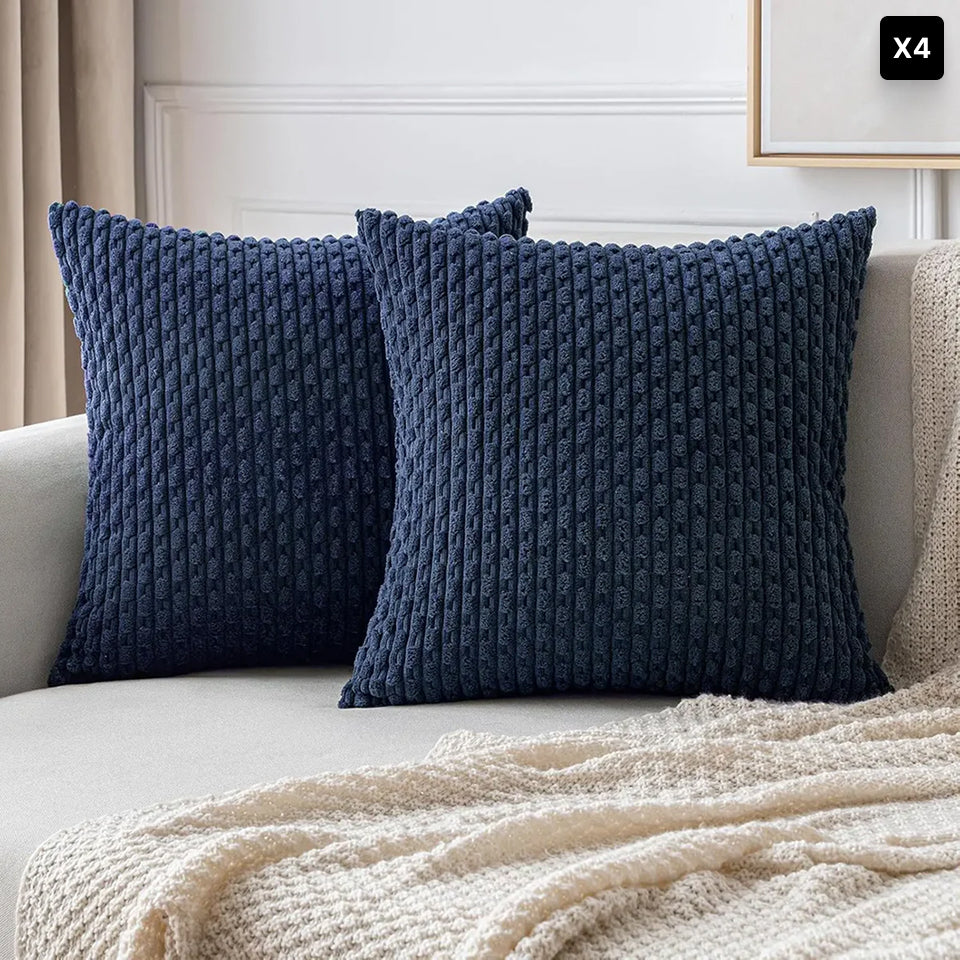 Portia | Boho sierkussenhoes van zacht ribfluweel • (x1/x2/x4/x6)