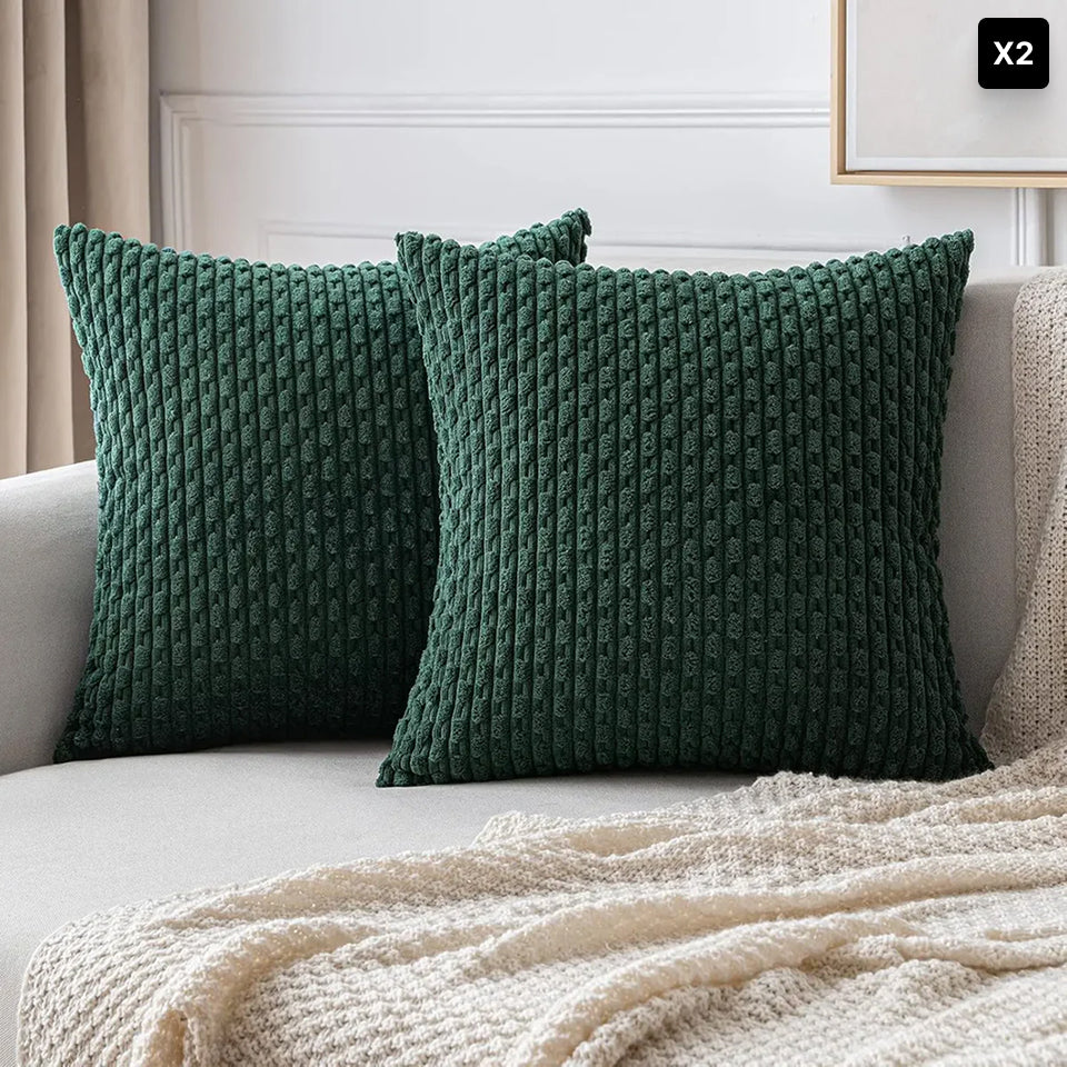 Portia | Boho sierkussenhoes van zacht ribfluweel • (x1/x2/x4/x6)