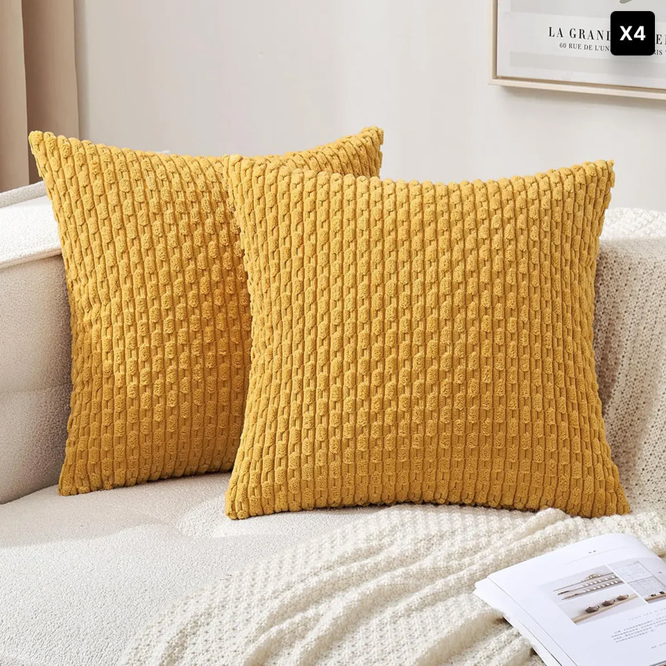Portia | Boho sierkussenhoes van zacht ribfluweel • (x1/x2/x4/x6)