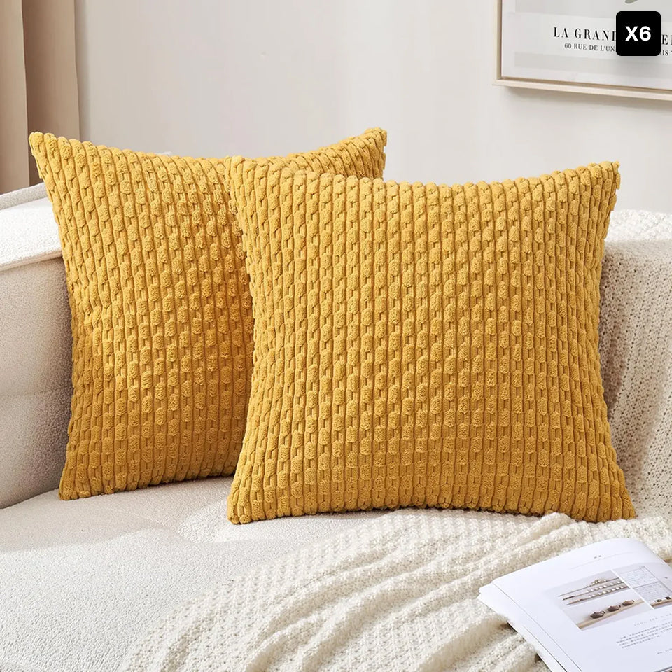 Portia | Boho sierkussenhoes van zacht ribfluweel • (x1/x2/x4/x6)