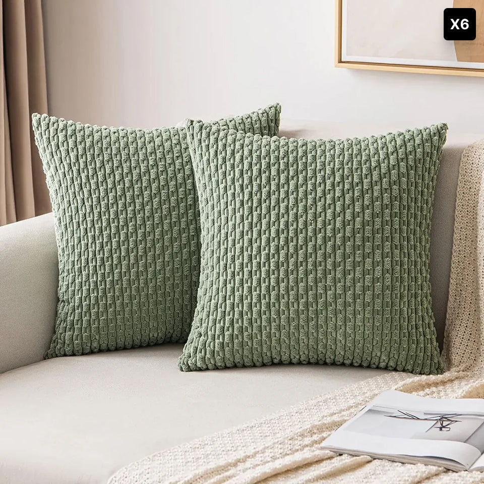 Portia | Boho sierkussenhoes van zacht ribfluweel • (x1/x2/x4/x6)