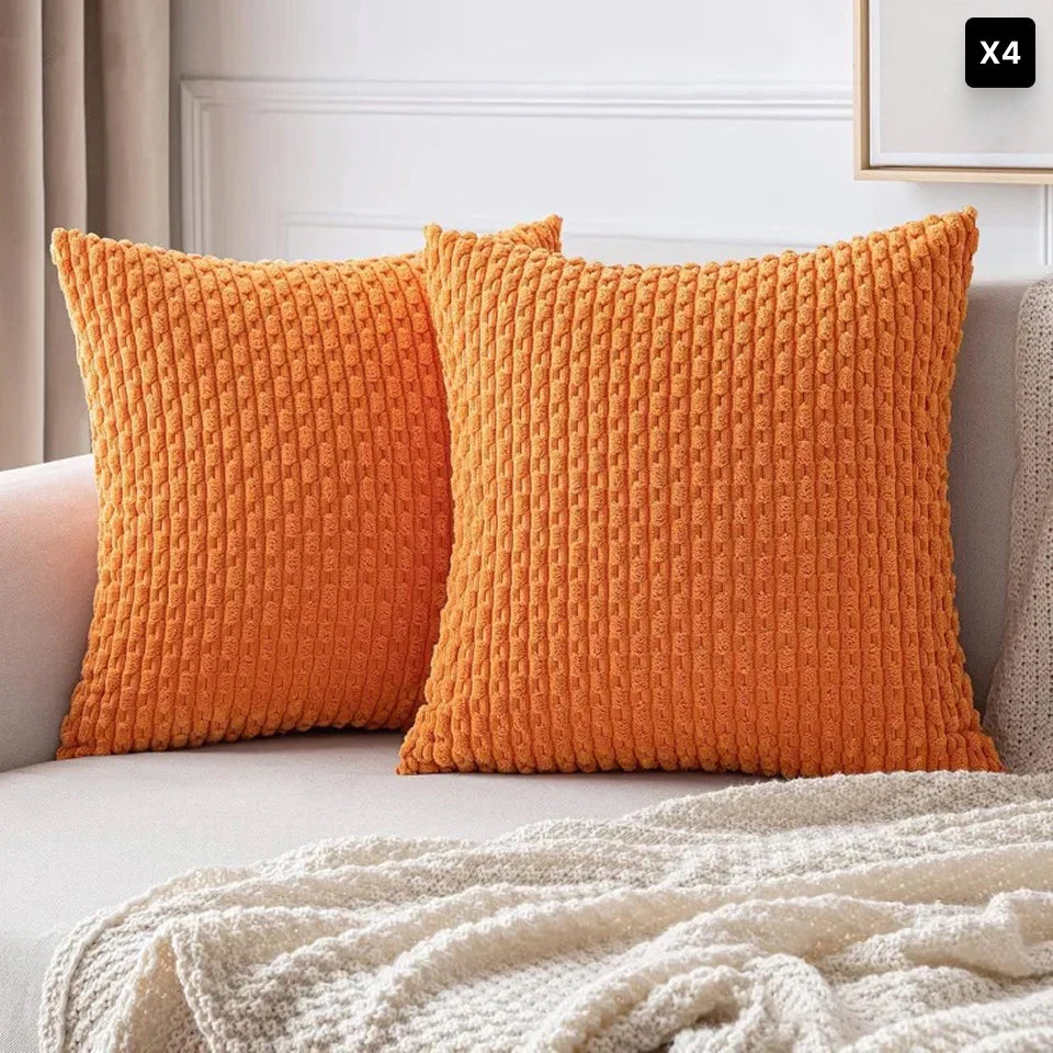 Portia | Boho sierkussenhoes van zacht ribfluweel • (x1/x2/x4/x6)