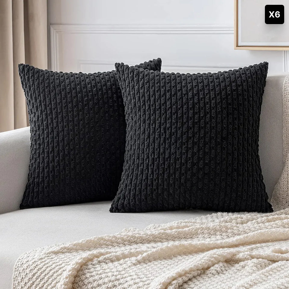 Portia | Boho sierkussenhoes van zacht ribfluweel • (x1/x2/x4/x6)