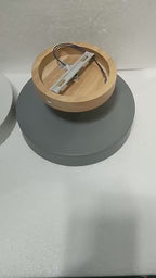 LED Plafondlamp Hout – Minimalistisch Design – Rond | Tidol
