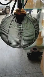 Verdelia | Scandinavische Glazen Hanglamp met Bladstructuur