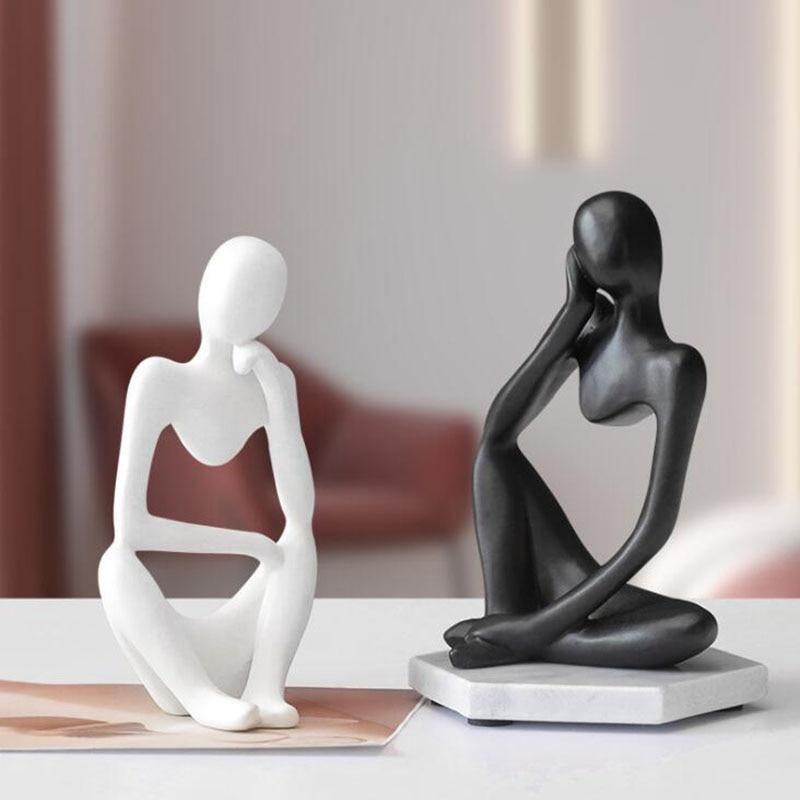 Mente | Abstracte Denker Sculptuur met Moderne Elegantie