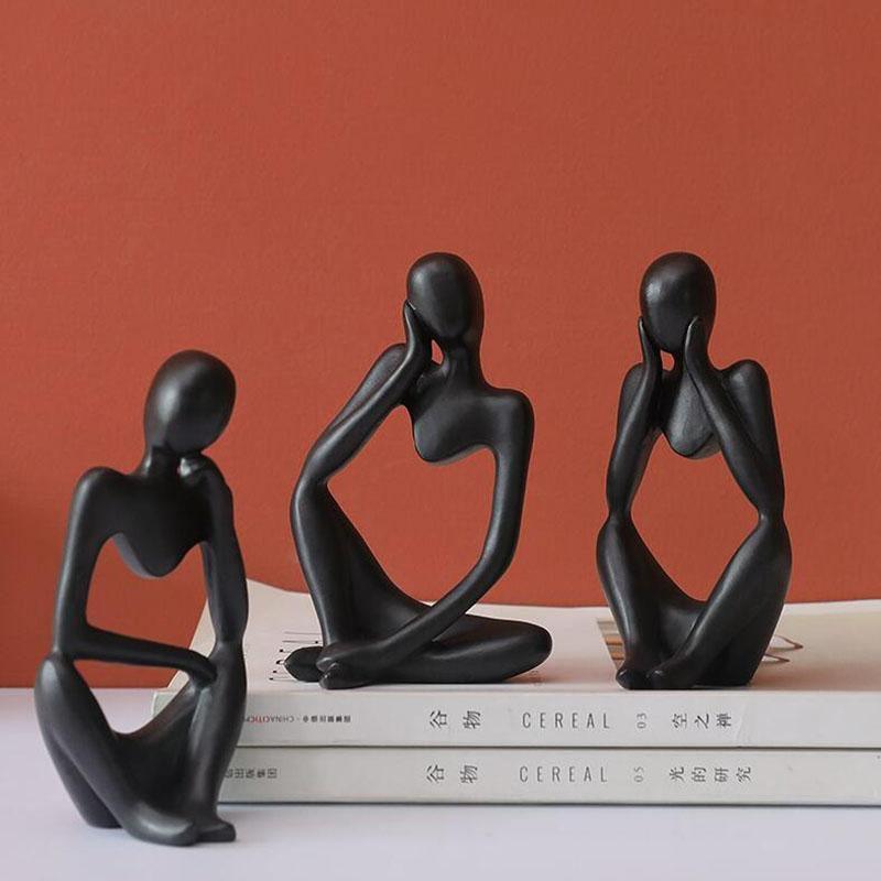Mente | Abstracte Denker Sculptuur met Moderne Elegantie