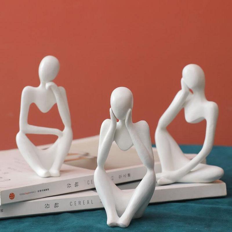 Mente | Abstracte Denker Sculptuur met Moderne Elegantie