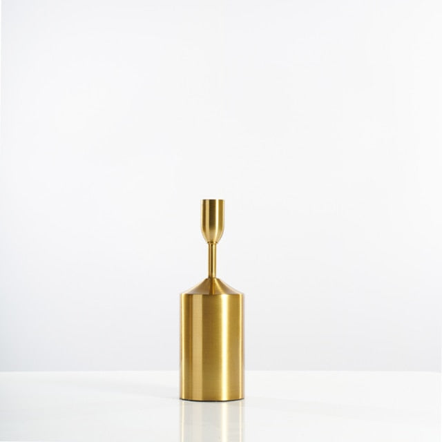 AstaDorata | Luxe Gouden Kandelaars – Minimalistisch Metaal – Verschillende Maten – Modern Design