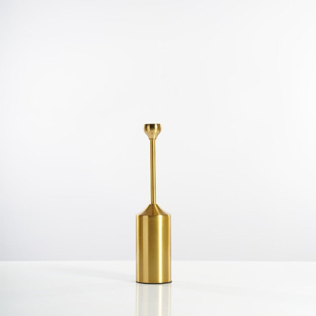 AstaDorata | Luxe Gouden Kandelaars – Minimalistisch Metaal – Verschillende Maten – Modern Design