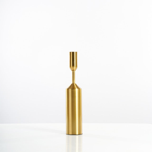 AstaDorata | Luxe Gouden Kandelaars – Minimalistisch Metaal – Verschillende Maten – Modern Design