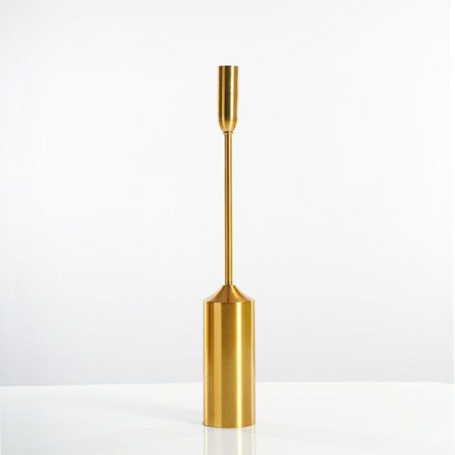 AstaDorata | Luxe Gouden Kandelaars – Minimalistisch Metaal – Verschillende Maten – Modern Design