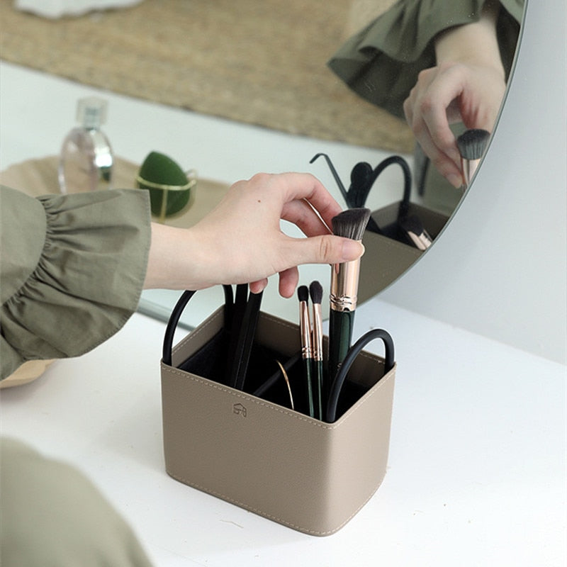 Lura | Stijlvolle Lederen Opbergmand