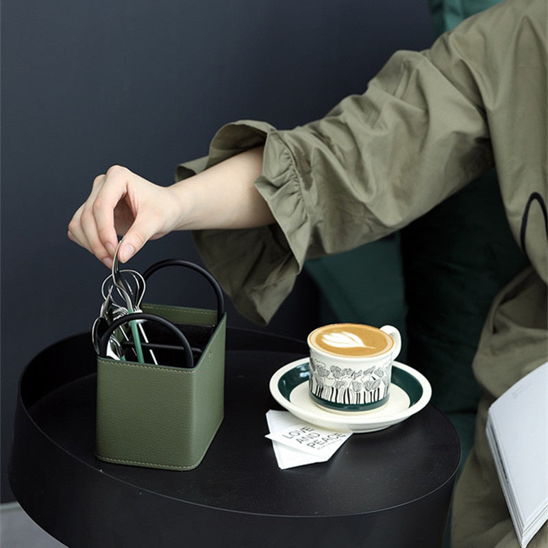 Lura | Stijlvolle Lederen Opbergmand