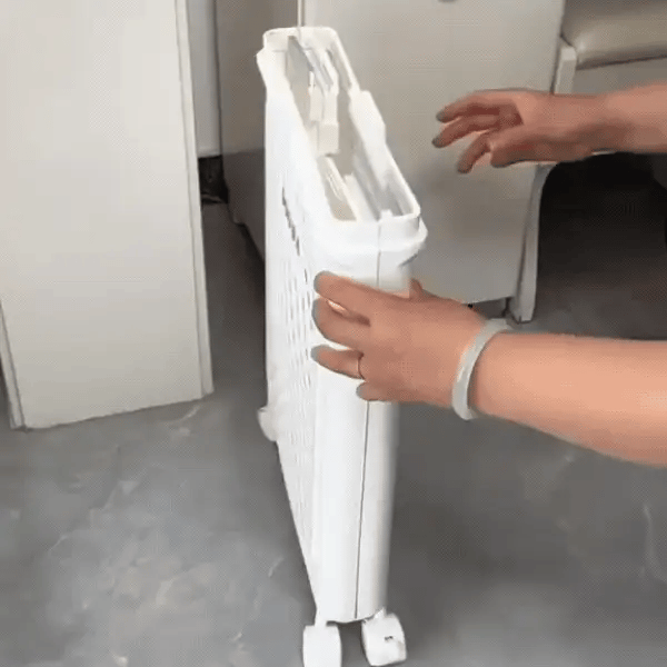 Smidig | Opvouwbare Wasmand met Wieltjes – Ruimtebesparend & Mobiel Design