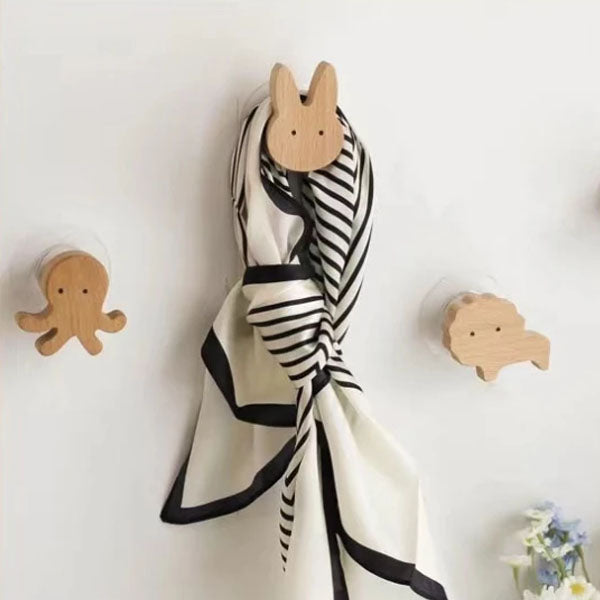 ZooHooks | Speelse Houten Wandhaken met Dierenmotieven