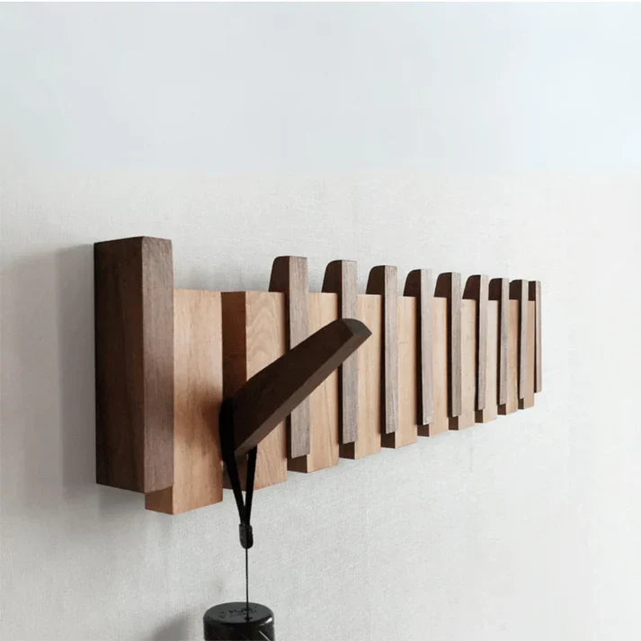 Houten Wandkapstok – Pianotoets Design – Wandmontage | Cadenza