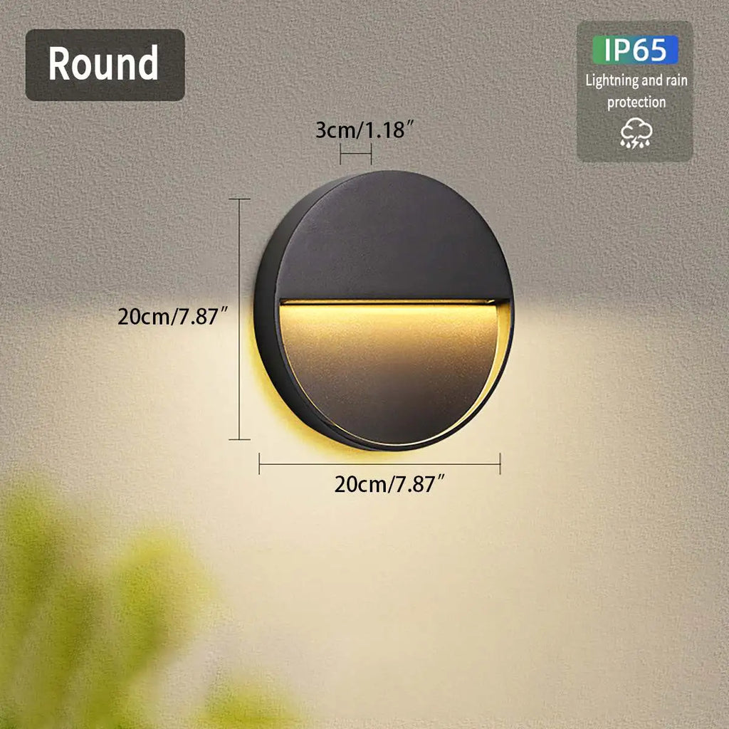 LED Buitenwandlamp Rond – IP65 Waterdicht – Aluminium | Muro Notte