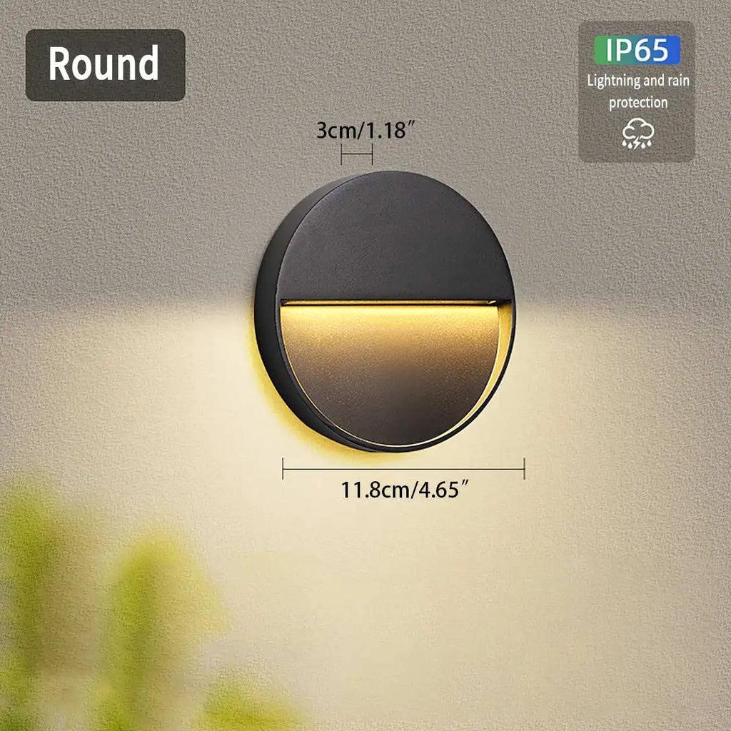 LED Buitenwandlamp Rond – IP65 Waterdicht – Aluminium | Muro Notte