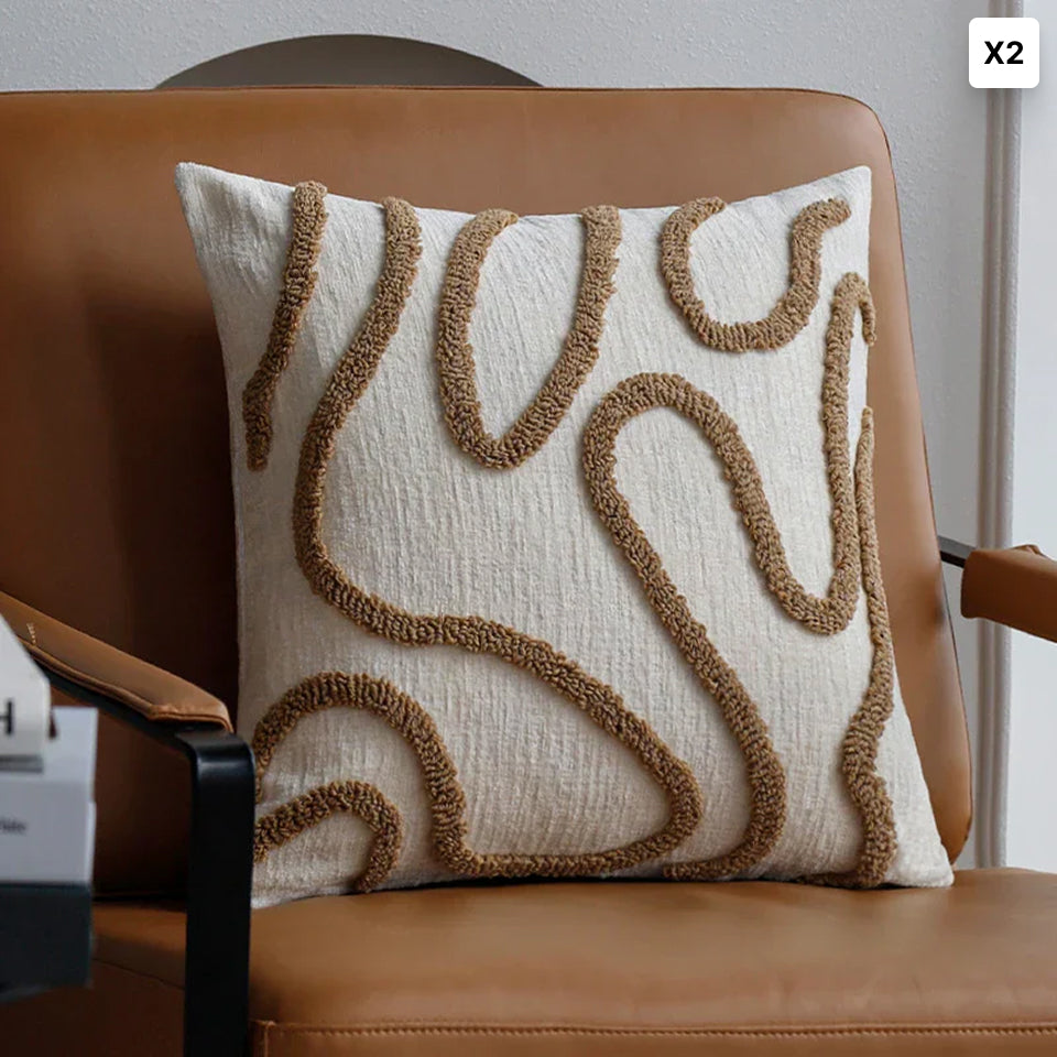 Sabella | Boho Chenille Kussenhoes – 45x45 • (x1/x2/x4/x6)