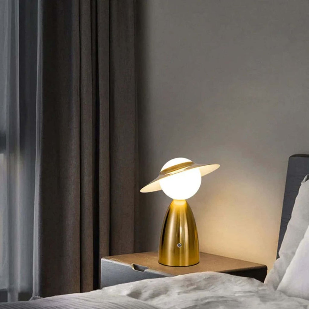 Saturno Gesto | Intelligente Draadloze LED-Tafellamp – Traploos Dimbaar