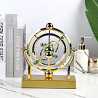 Celesto | Kinetische Design Sculptuur – Bewegend Perpetuum Mobile in Goud & Metaal
